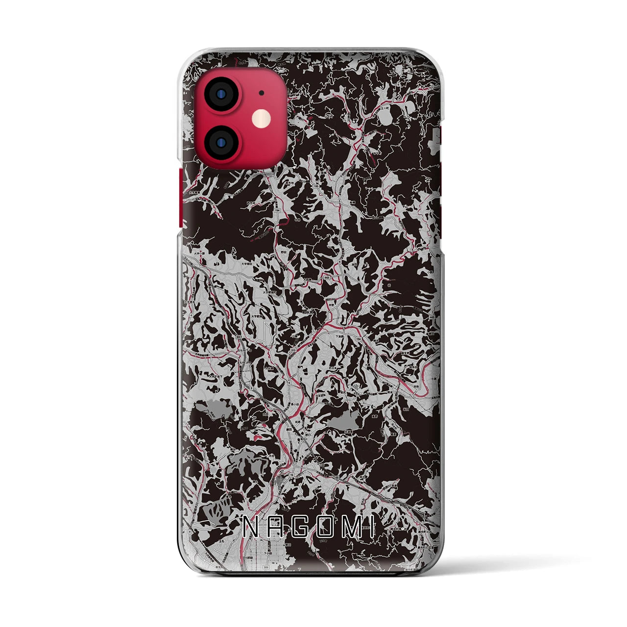 【和水(熊本県)】地図柄iPhoneケース(クリアタイプ)