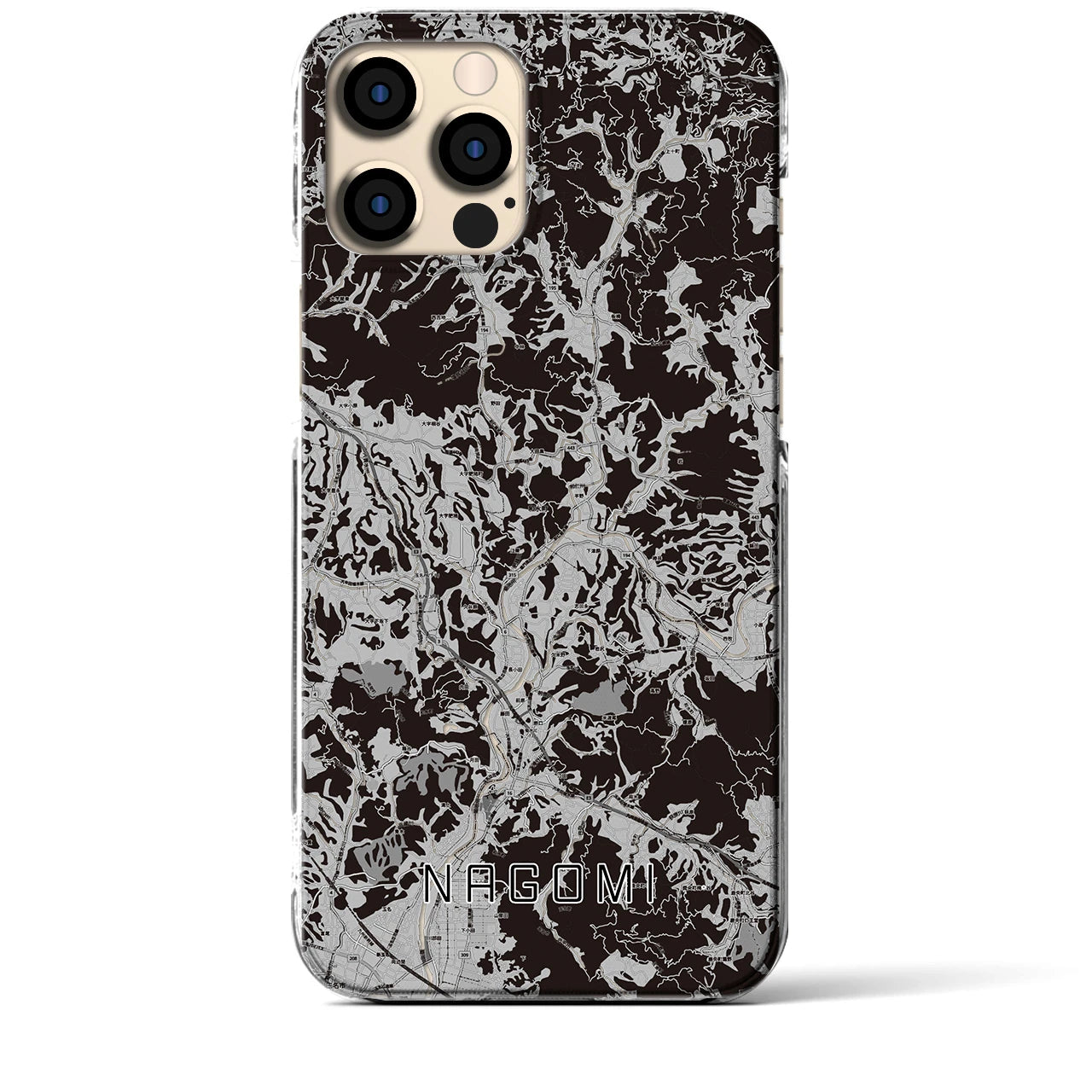 【和水(熊本県)】地図柄iPhoneケース(クリアタイプ)