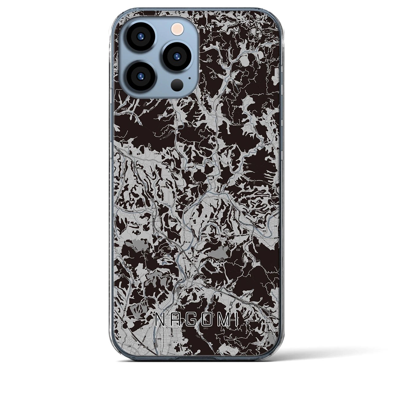 【和水(熊本県)】地図柄iPhoneケース(クリアタイプ)