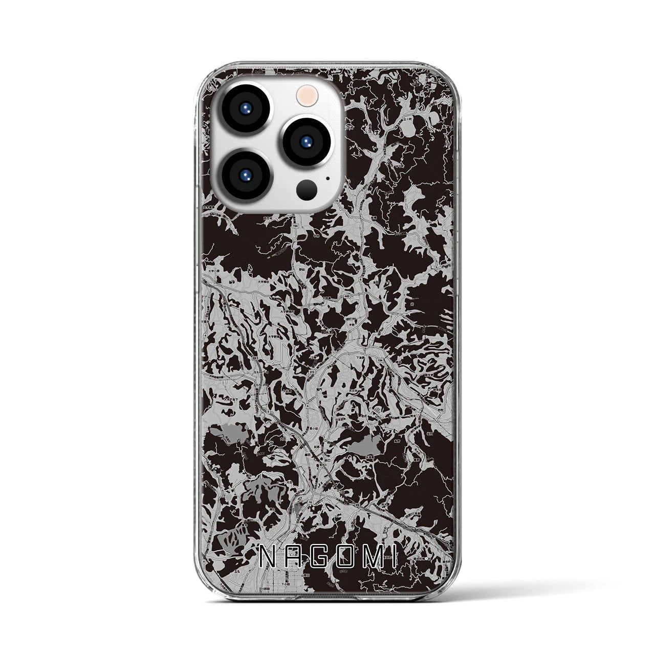 【和水(熊本県)】地図柄iPhoneケース(クリアタイプ)