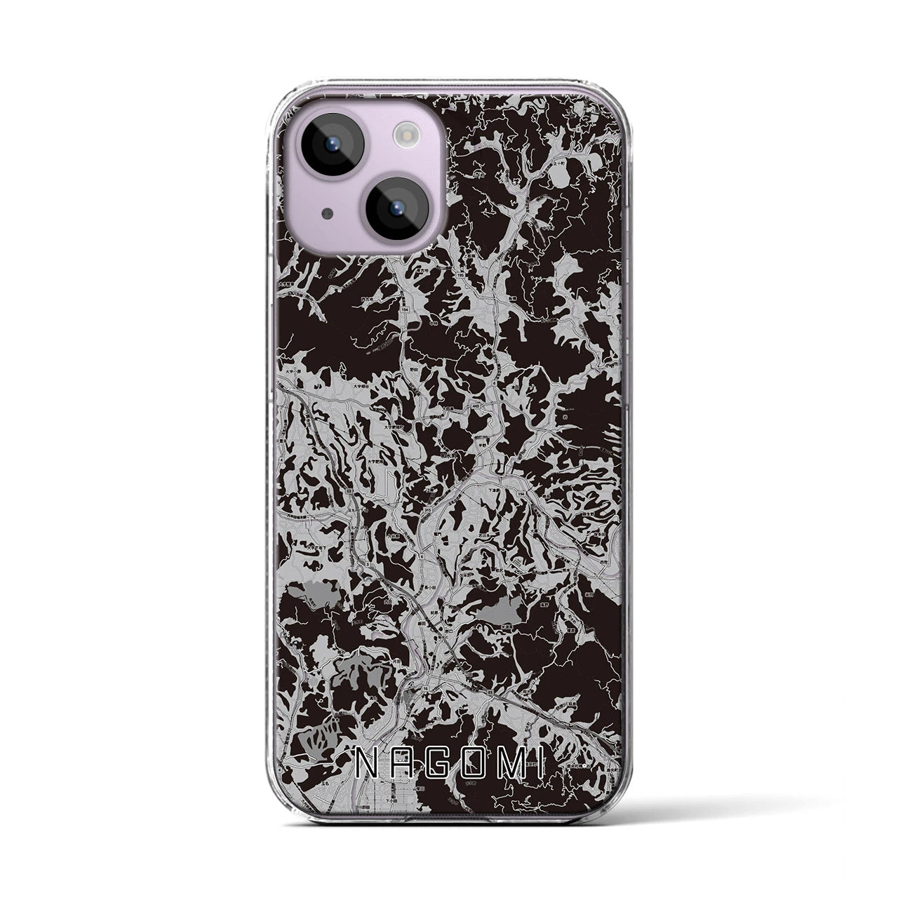 【和水(熊本県)】地図柄iPhoneケース(クリアタイプ)