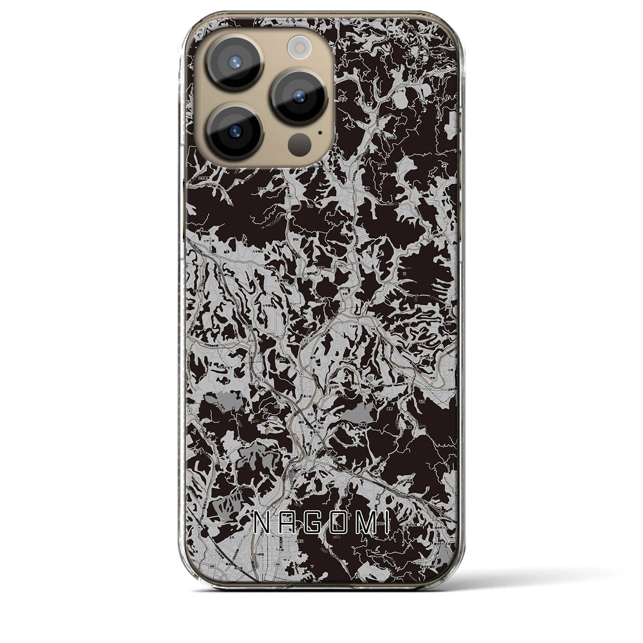 【和水(熊本県)】地図柄iPhoneケース(クリアタイプ)