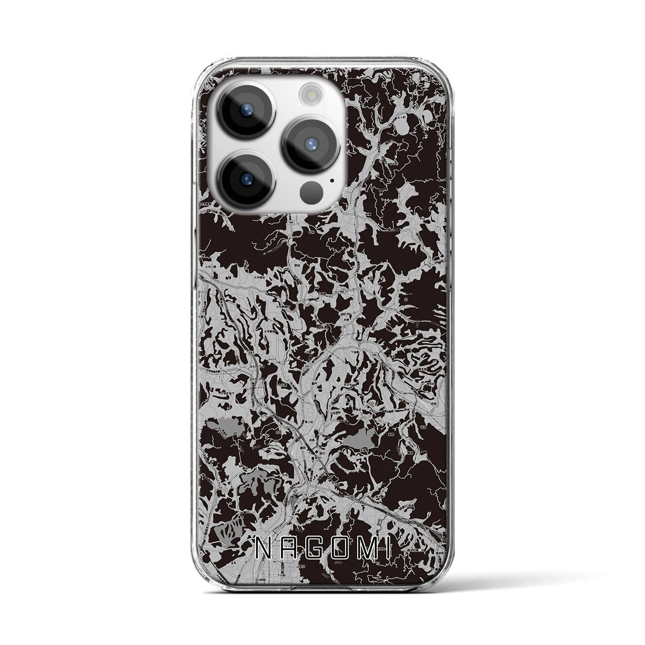 【和水(熊本県)】地図柄iPhoneケース(クリアタイプ)