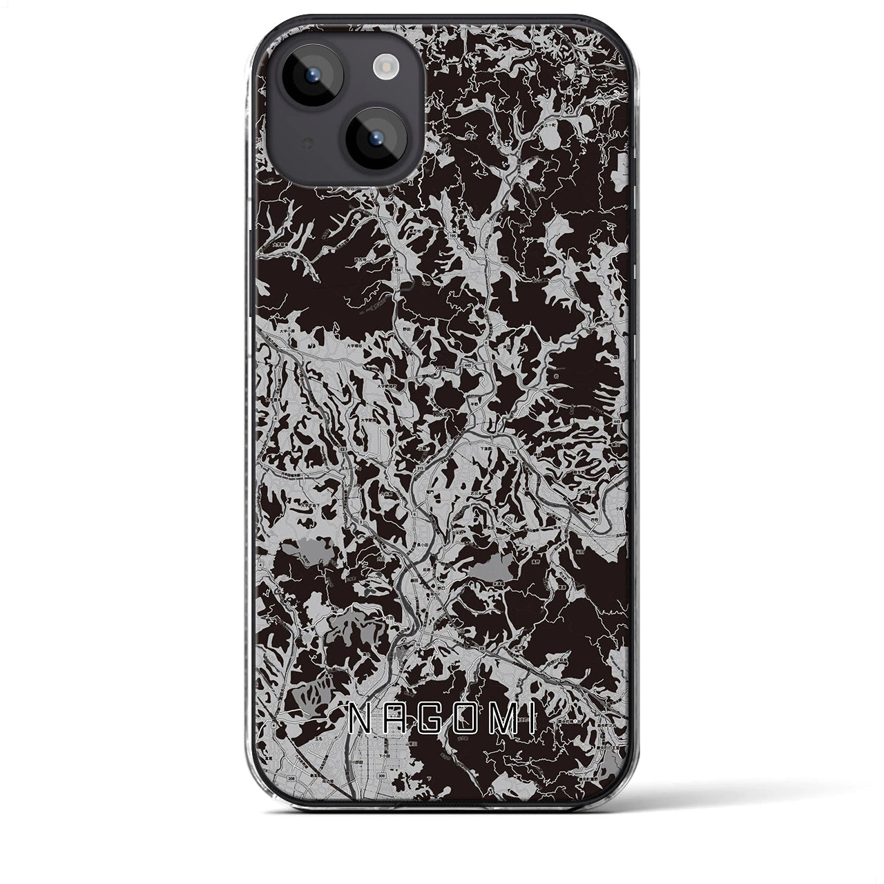 【和水(熊本県)】地図柄iPhoneケース(クリアタイプ)