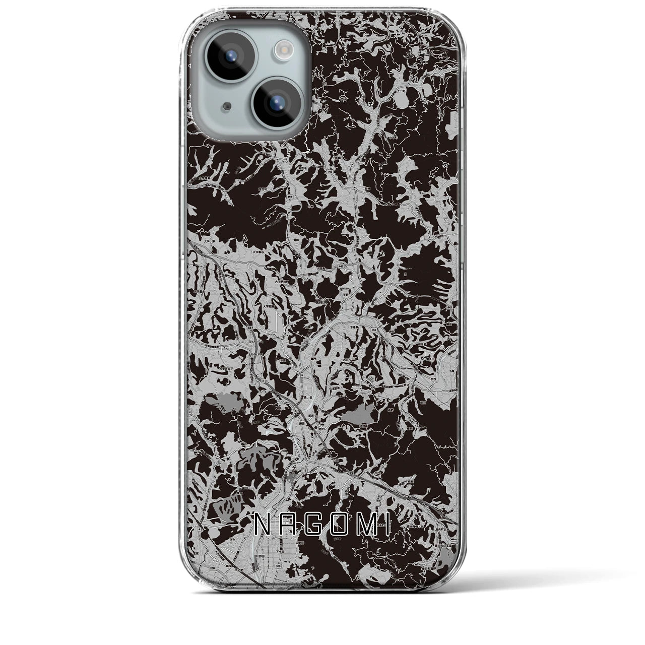 【和水(熊本県)】地図柄iPhoneケース(クリアタイプ)