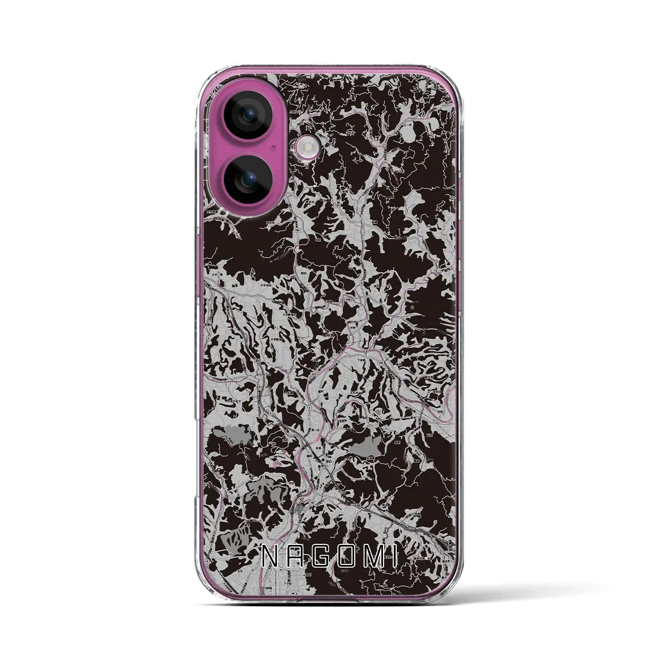 【和水(熊本県)】地図柄iPhoneケース(クリアタイプ)