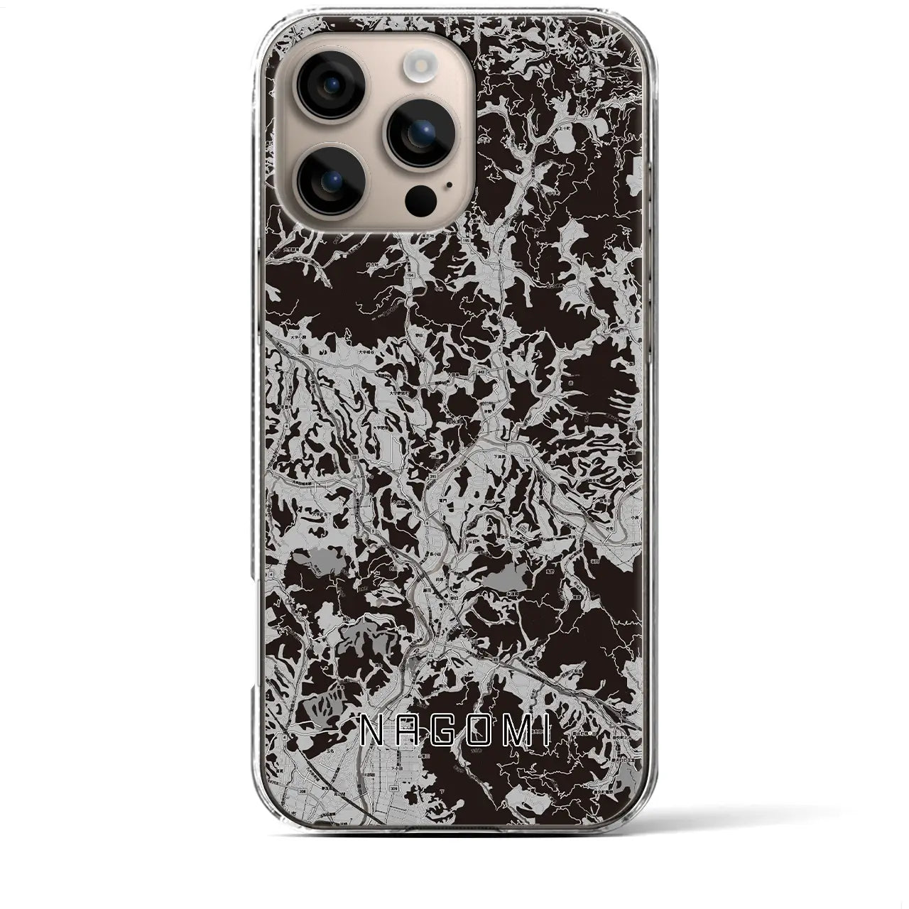 【和水(熊本県)】地図柄iPhoneケース(クリアタイプ)