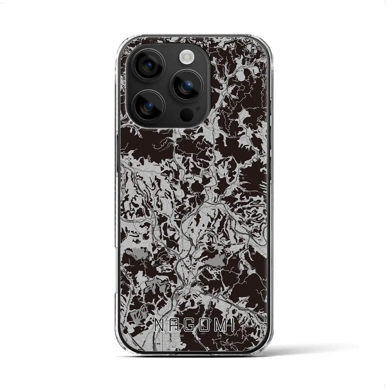 【和水(熊本県)】地図柄iPhoneケース(クリアタイプ)