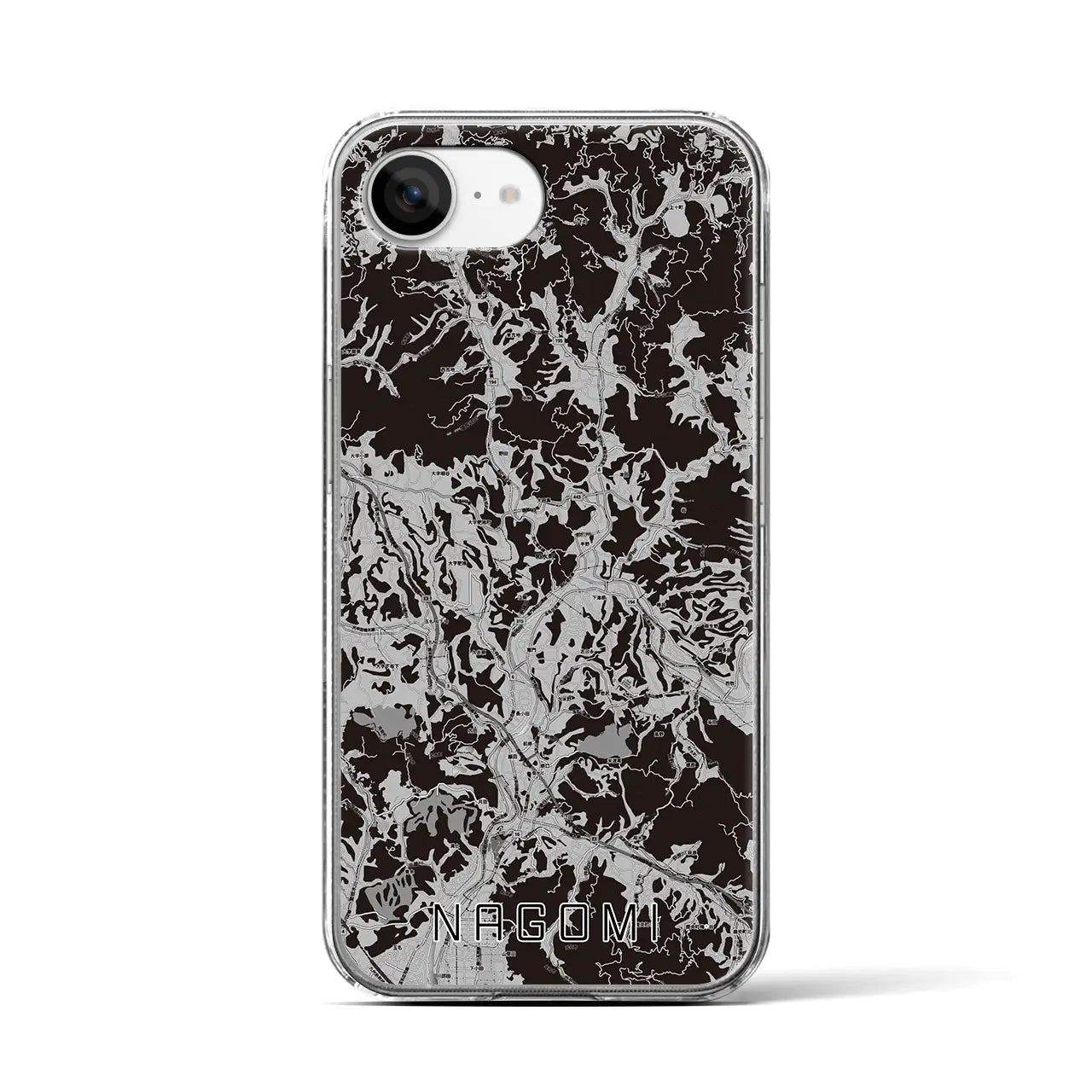 【和水(熊本県)】地図柄iPhoneケース(クリアタイプ)