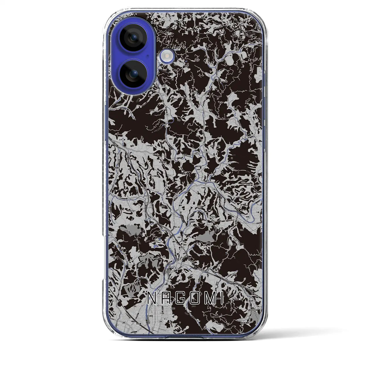 【和水(熊本県)】地図柄iPhoneケース(クリアタイプ)