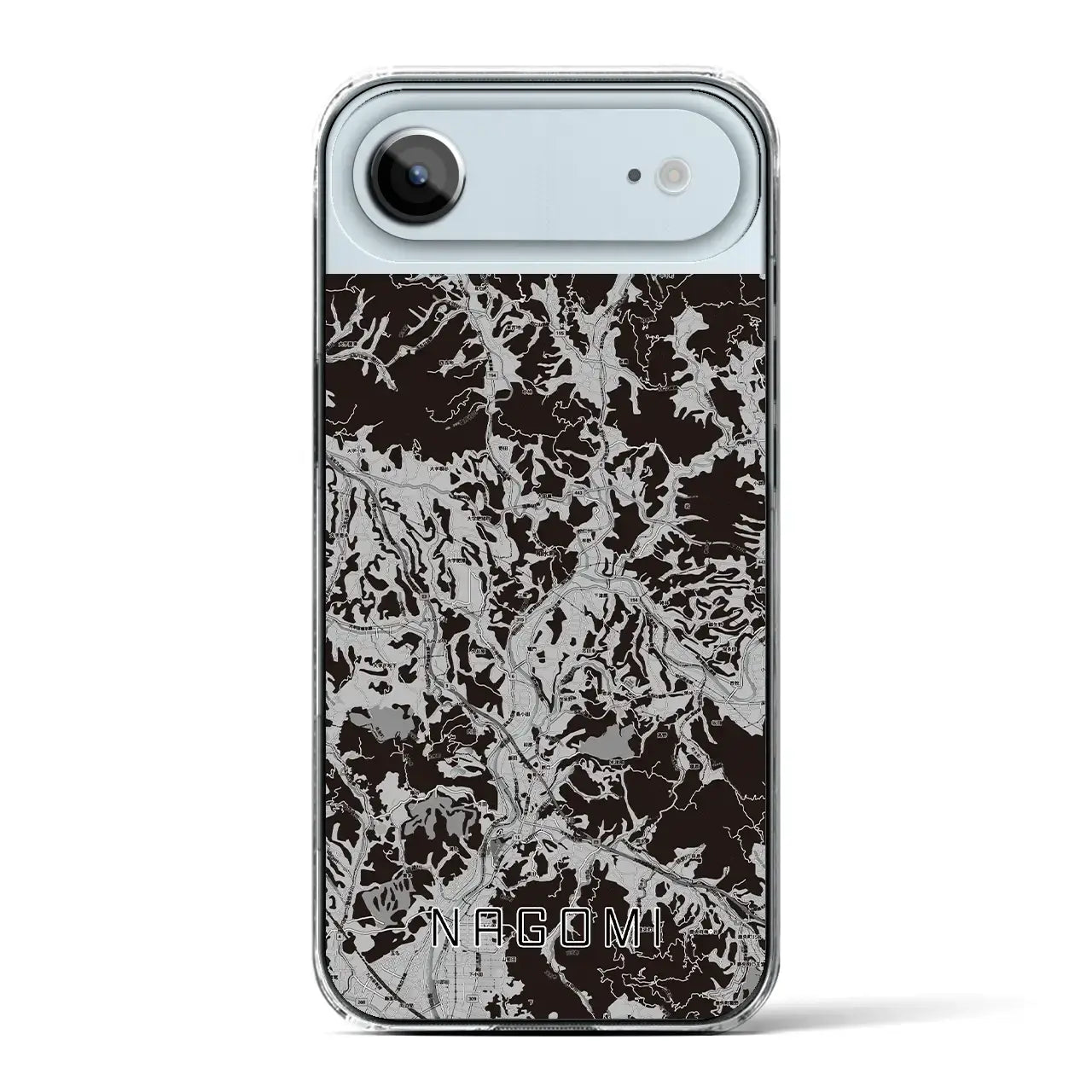 【和水(熊本県)】地図柄iPhoneケース(クリアタイプ)