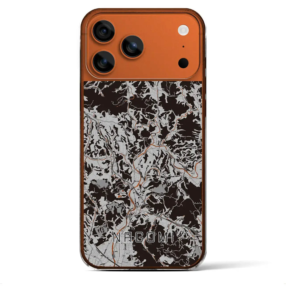 【和水(熊本県)】地図柄iPhoneケース(クリアタイプ)