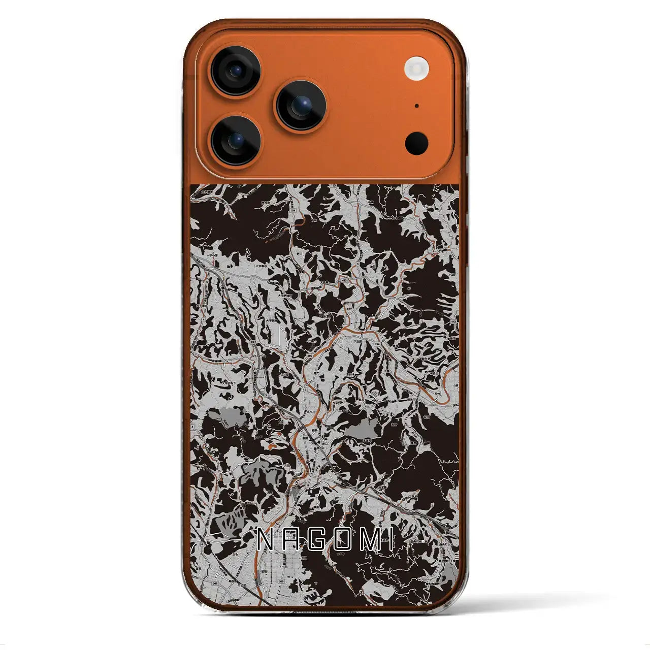 【和水(熊本県)】地図柄iPhoneケース(クリアタイプ)