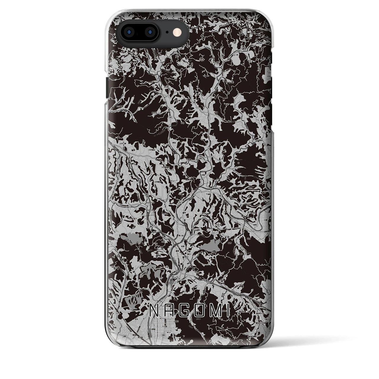 【和水(熊本県)】地図柄iPhoneケース(クリアタイプ)