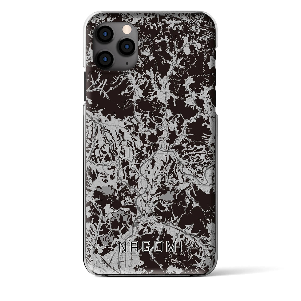 【和水(熊本県)】地図柄iPhoneケース(クリアタイプ)