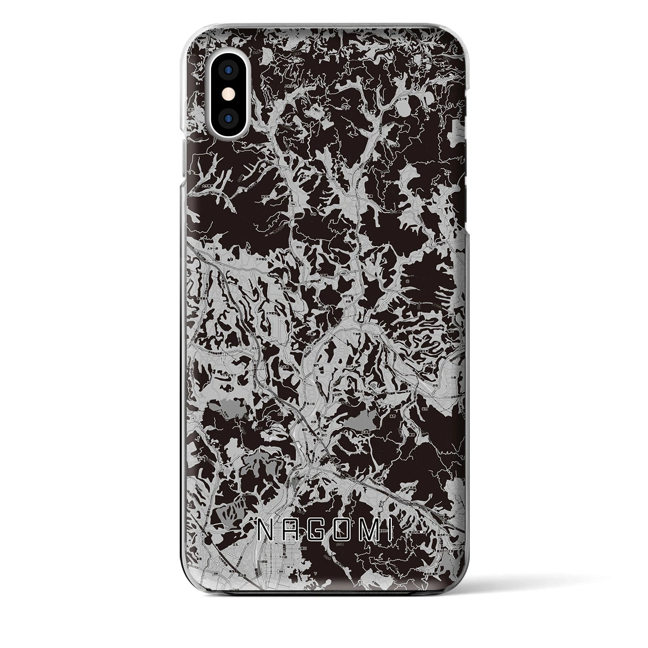 【和水(熊本県)】地図柄iPhoneケース(クリアタイプ)