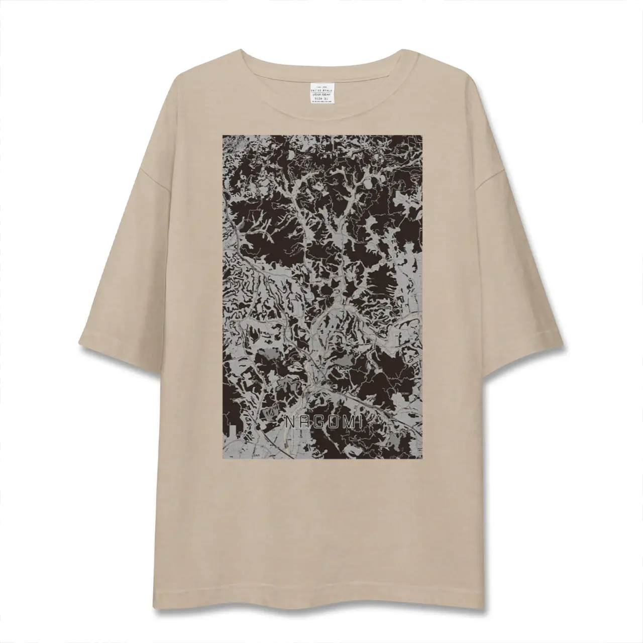 【和水(熊本県)】地図柄ビッグシルエットTシャツ
