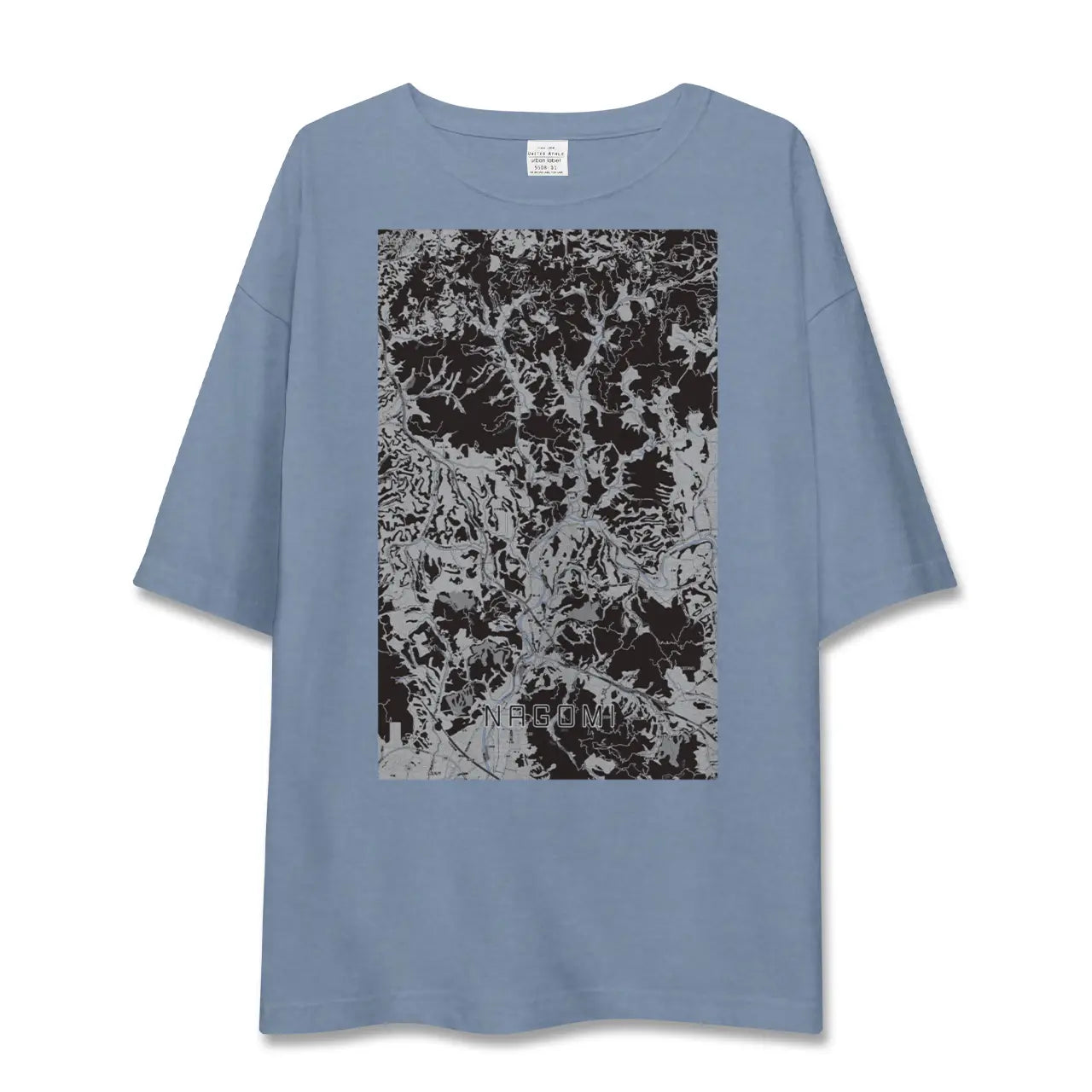 【和水(熊本県)】地図柄ビッグシルエットTシャツ