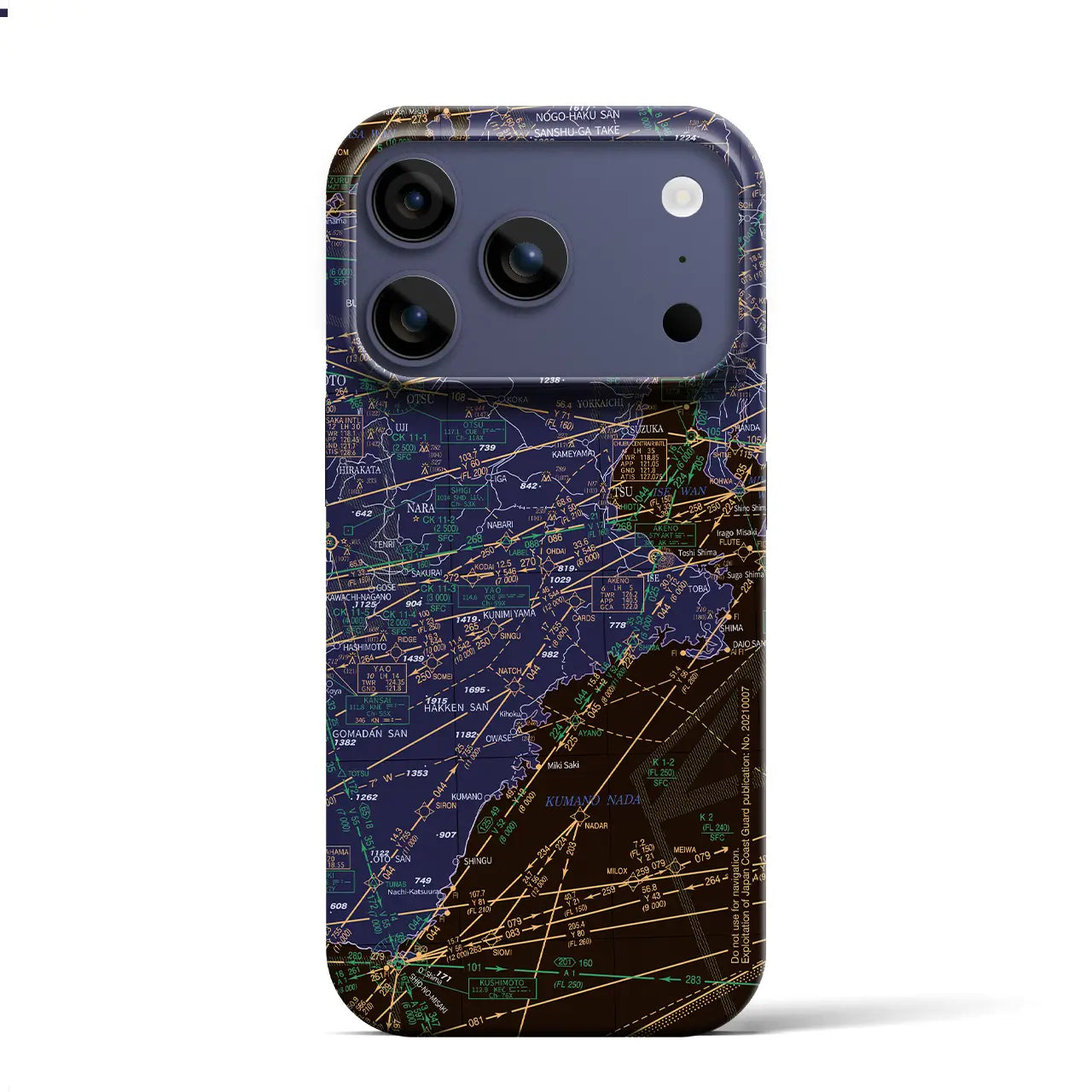 【名古屋航空図(愛知県)】航空図iPhoneケース(バックカバータイプ)