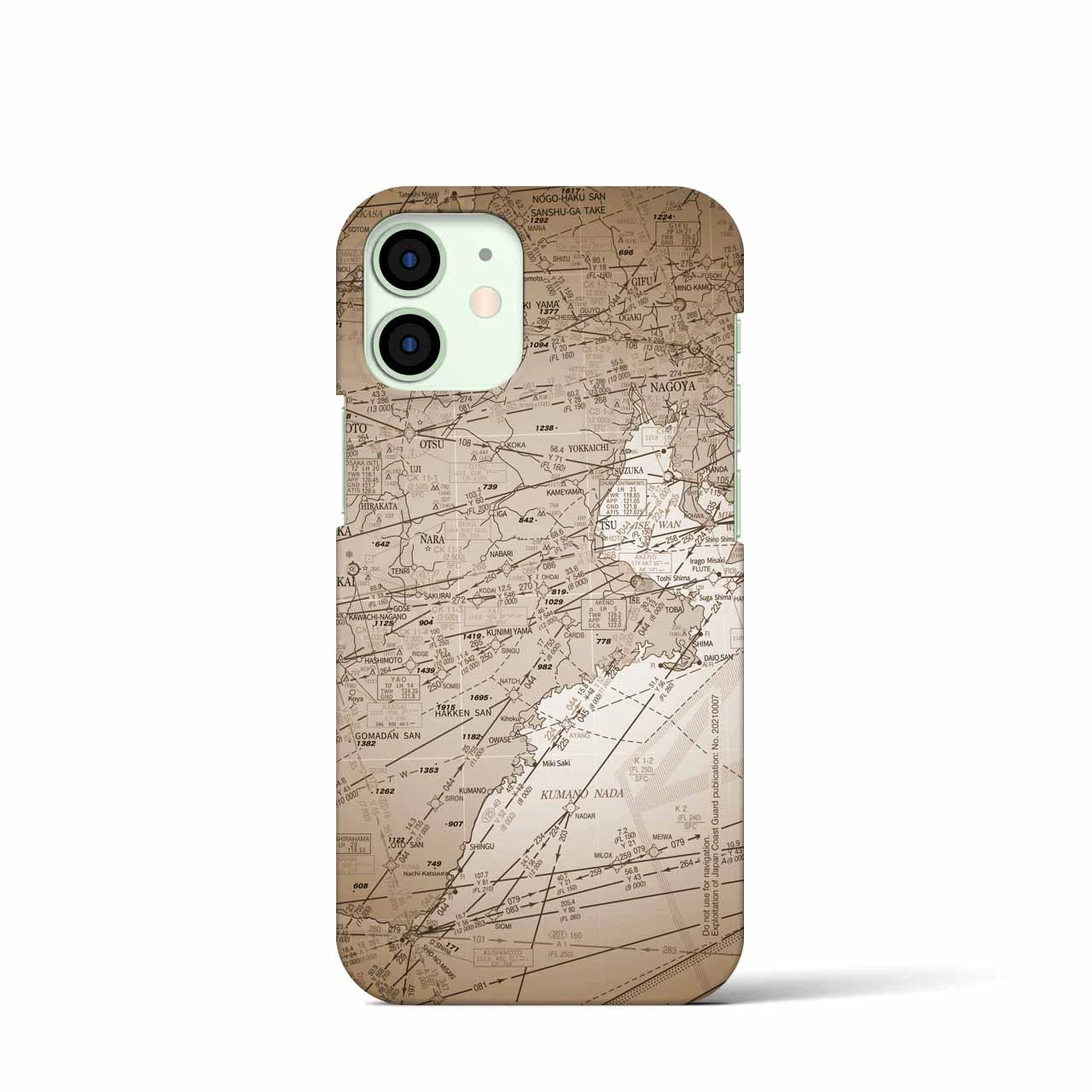 【名古屋航空図(愛知県)】航空図iPhoneケース(バックカバータイプ)