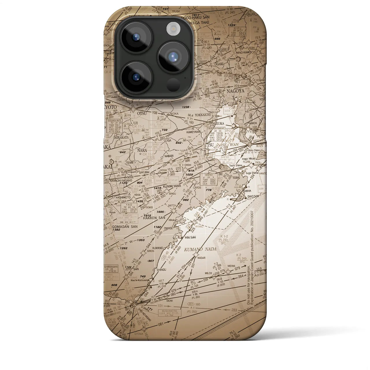 【名古屋航空図(愛知県)】航空図iPhoneケース(バックカバータイプ)