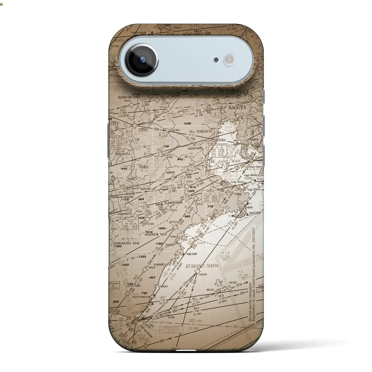 【名古屋航空図(愛知県)】航空図iPhoneケース(バックカバータイプ)