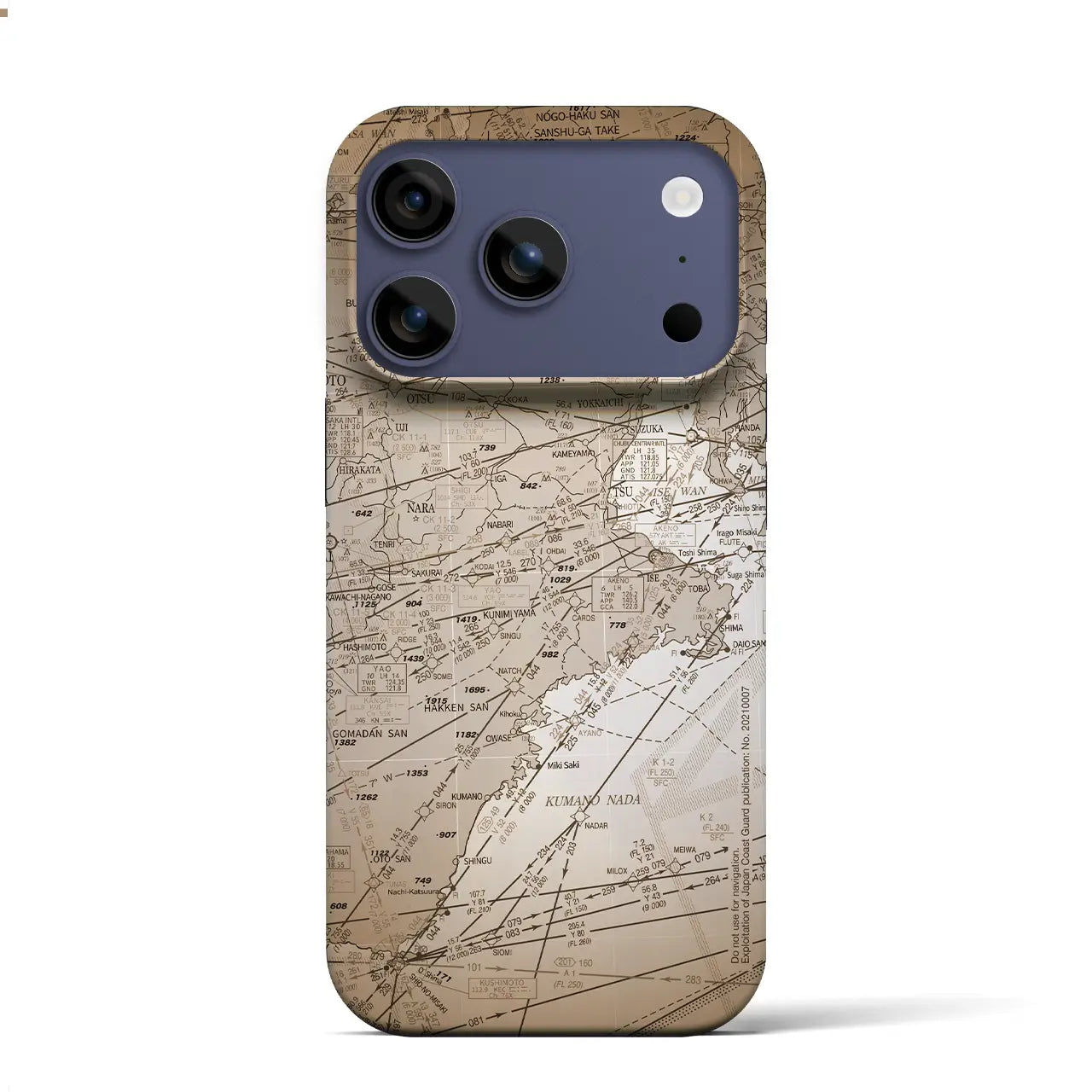 【名古屋航空図(愛知県)】航空図iPhoneケース(バックカバータイプ)