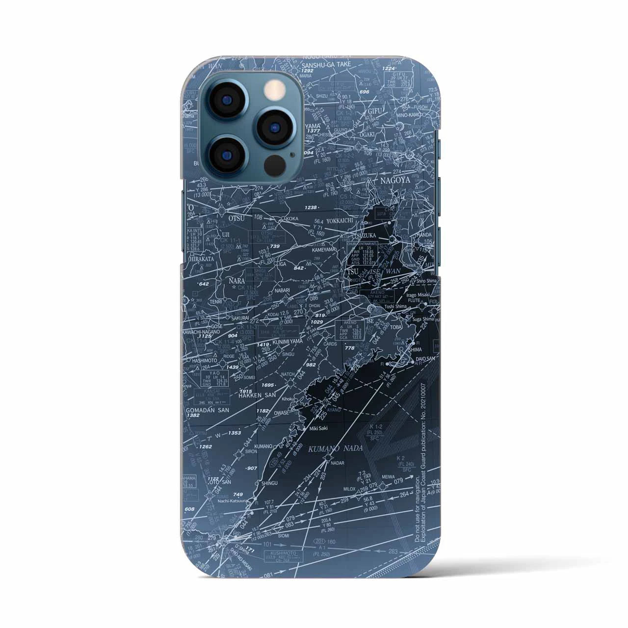 【名古屋航空図(愛知県)】航空図iPhoneケース(バックカバータイプ)