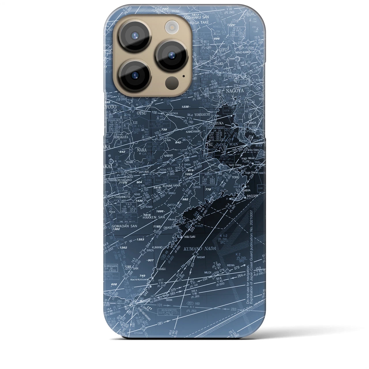 【名古屋航空図(愛知県)】航空図iPhoneケース(バックカバータイプ)