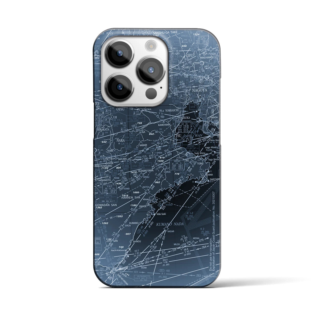【名古屋航空図(愛知県)】航空図iPhoneケース(バックカバータイプ)