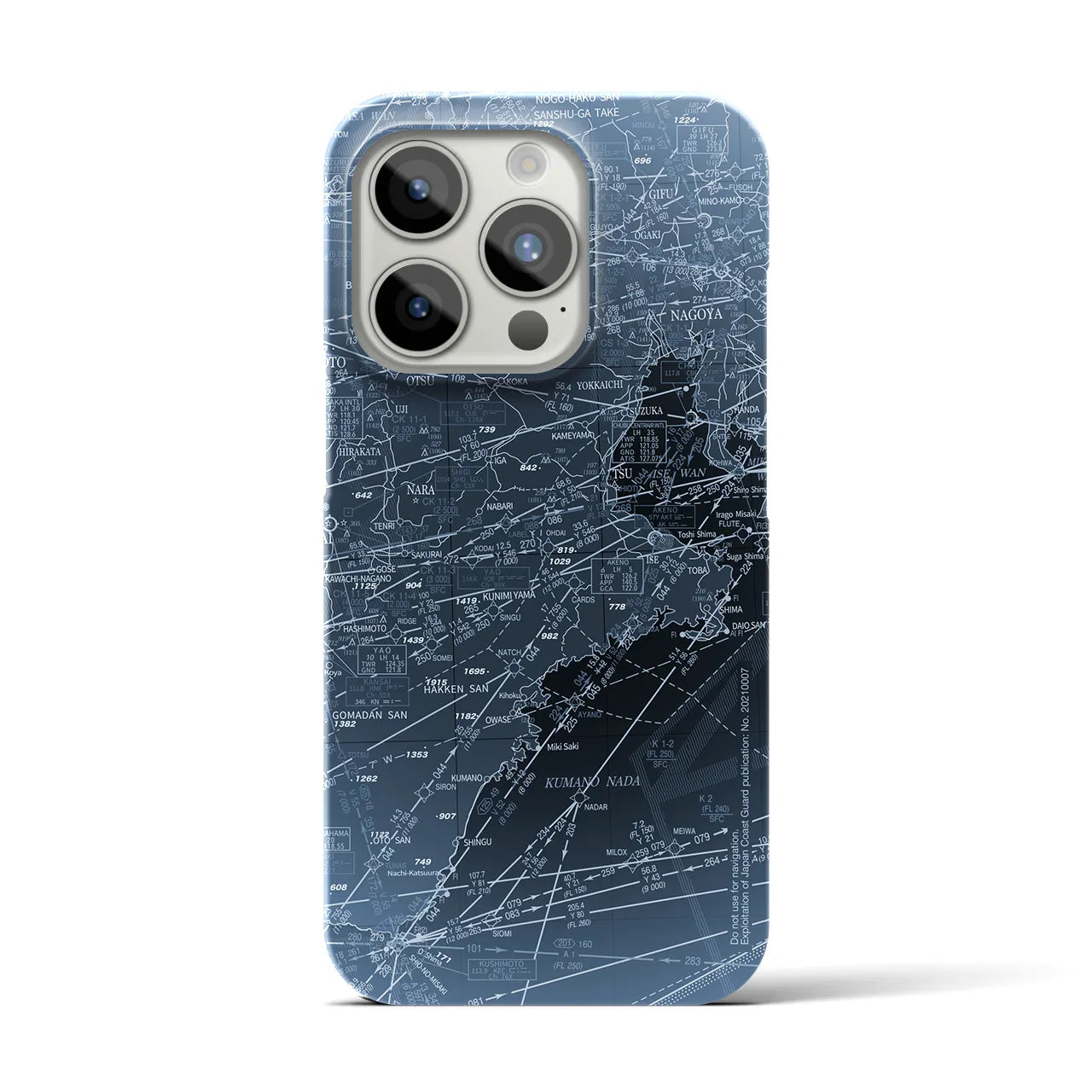 【名古屋航空図(愛知県)】航空図iPhoneケース(バックカバータイプ)