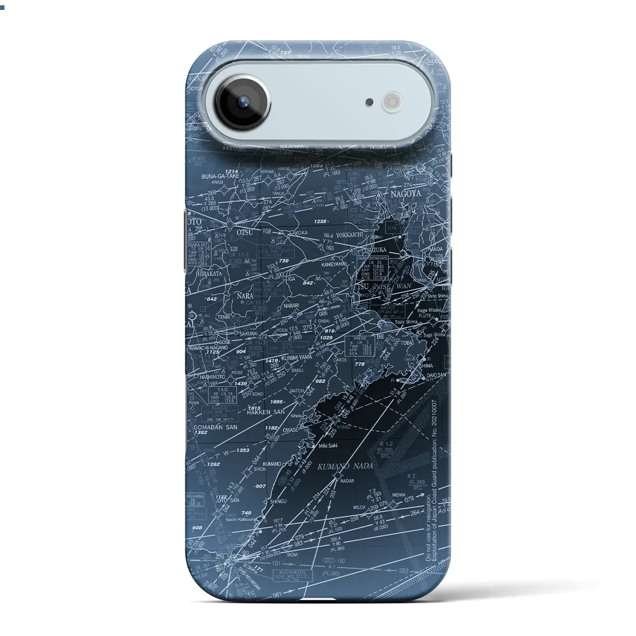 【名古屋航空図(愛知県)】航空図iPhoneケース(バックカバータイプ)