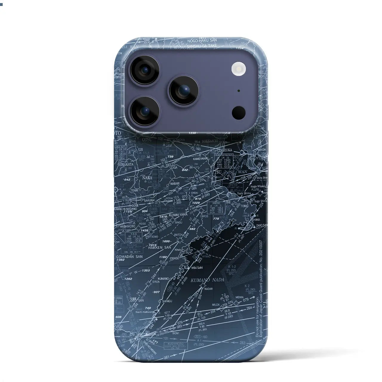 【名古屋航空図(愛知県)】航空図iPhoneケース(バックカバータイプ)