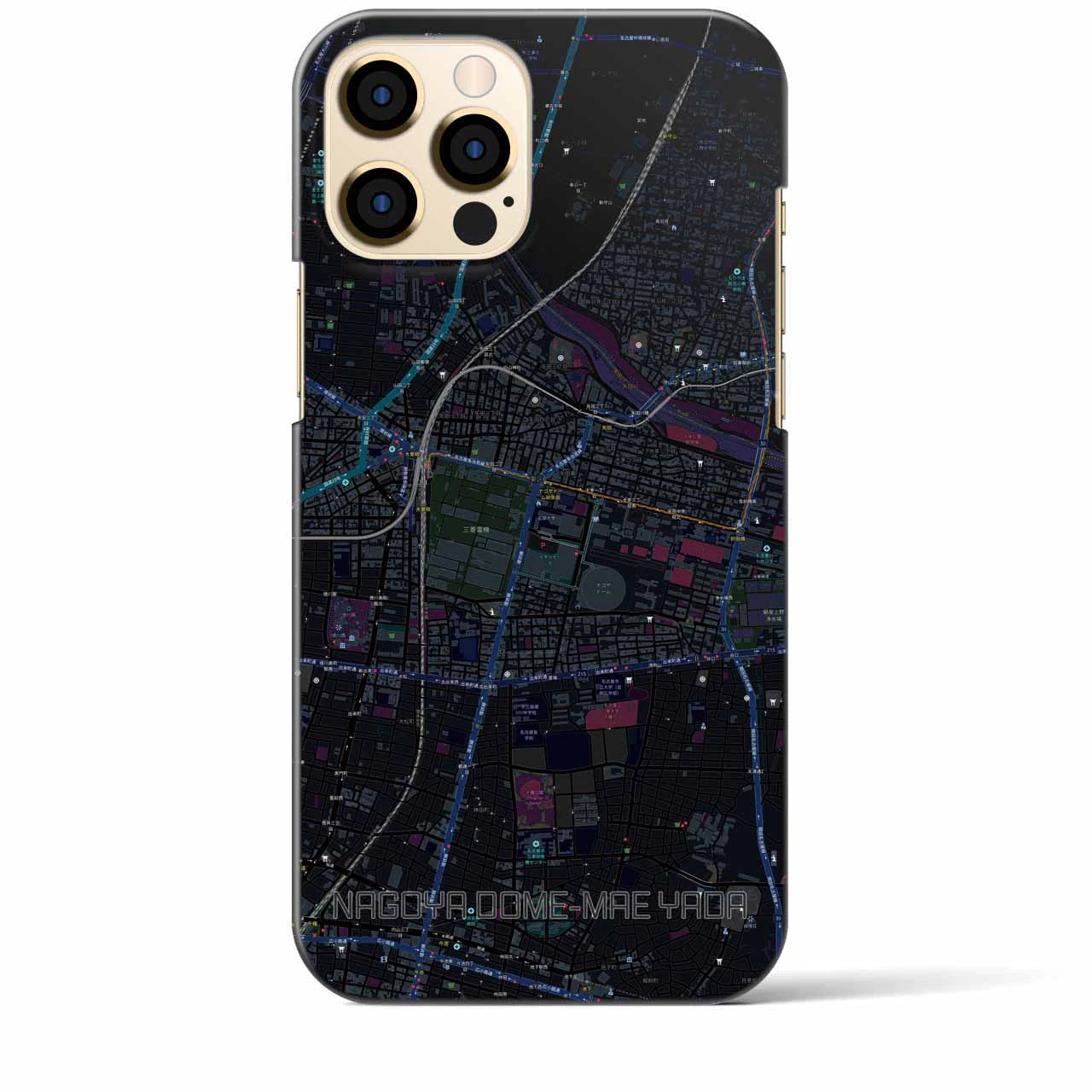 【ナゴヤドーム前矢田(愛知県)】地図柄iPhoneケース(バックカバータイプ)