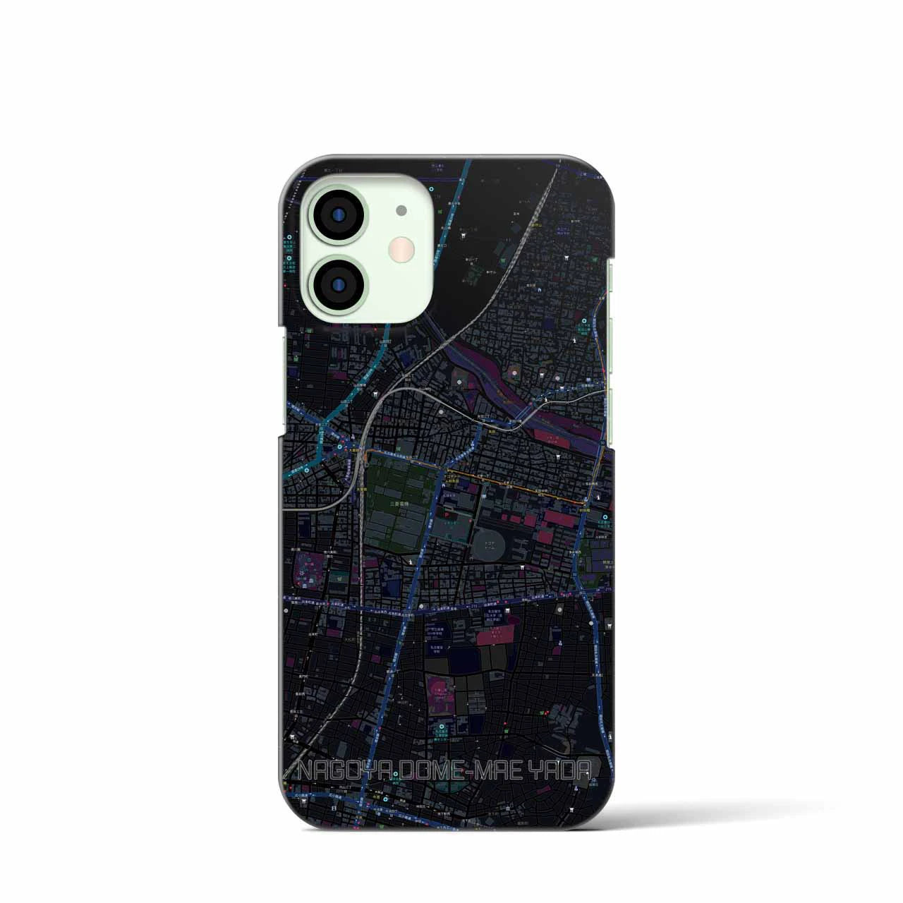 【ナゴヤドーム前矢田(愛知県)】地図柄iPhoneケース(バックカバータイプ)