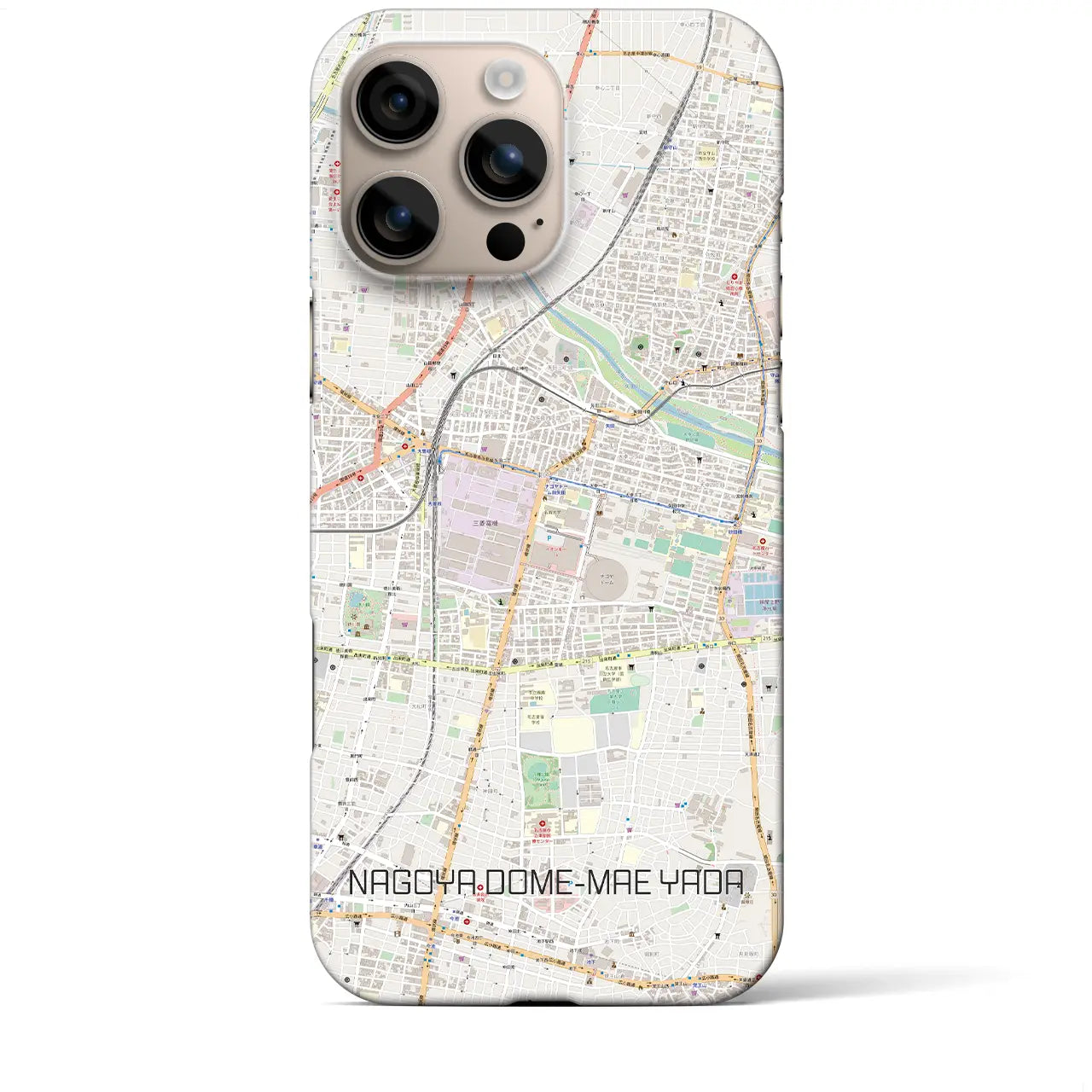 【ナゴヤドーム前矢田(愛知県)】地図柄iPhoneケース(バックカバータイプ)