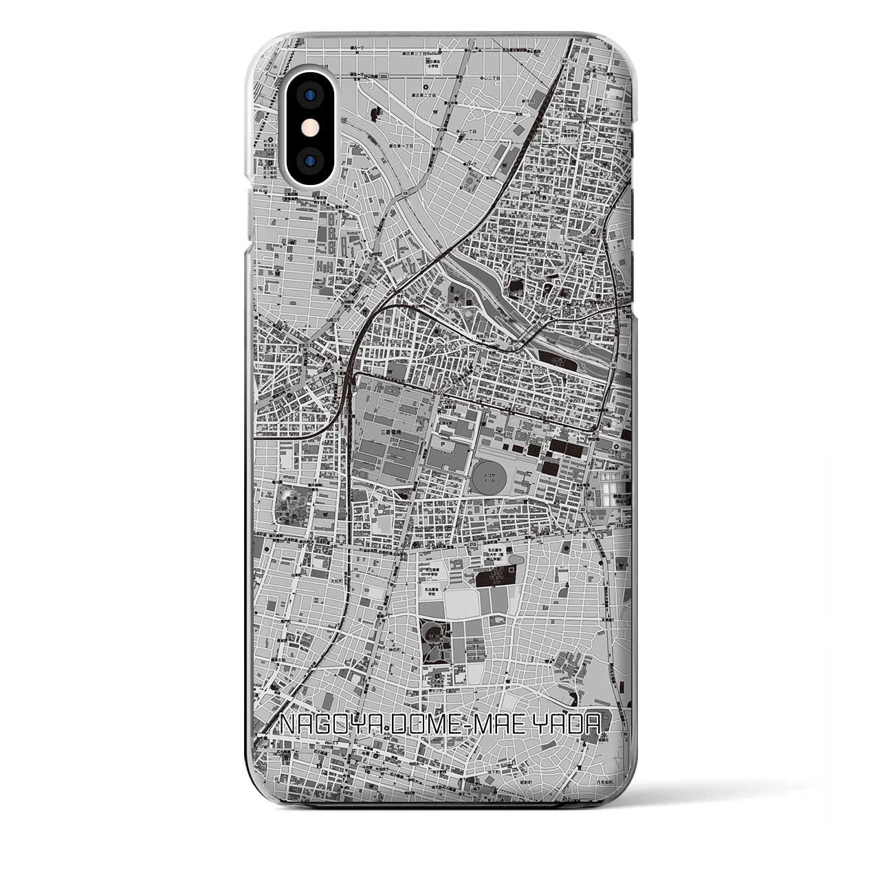 【ナゴヤドーム前矢田(愛知県)】地図柄iPhoneケース(クリアタイプ)