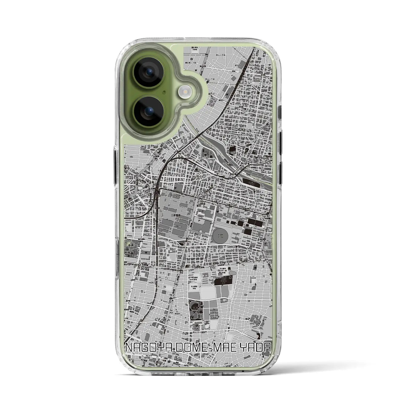 【ナゴヤドーム前矢田(愛知県)】地図柄iPhoneケース(MagSafeタイプ)