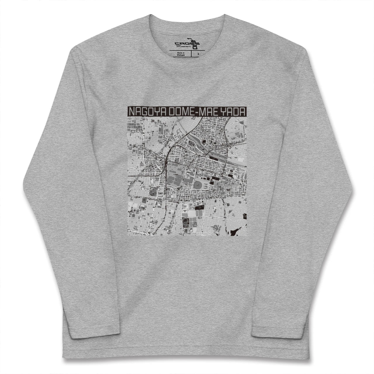 【ナゴヤドーム前矢田(愛知県)】地図柄ロングスリーブTシャツ
