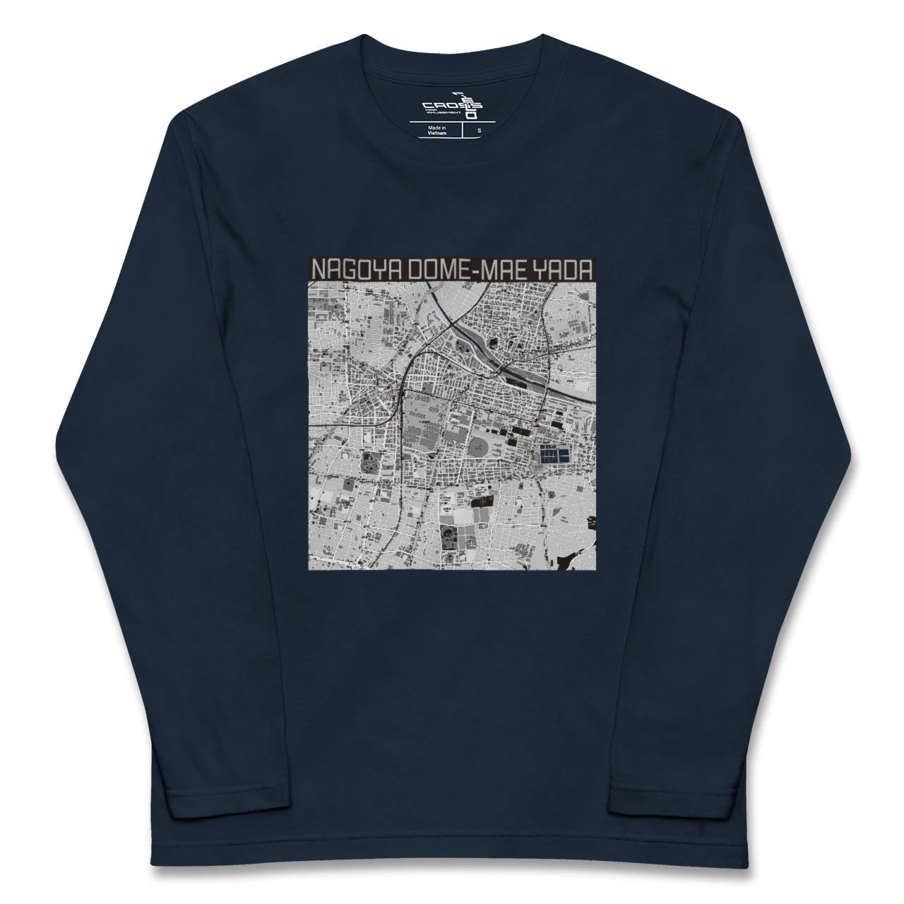 【ナゴヤドーム前矢田(愛知県)】地図柄ロングスリーブTシャツ
