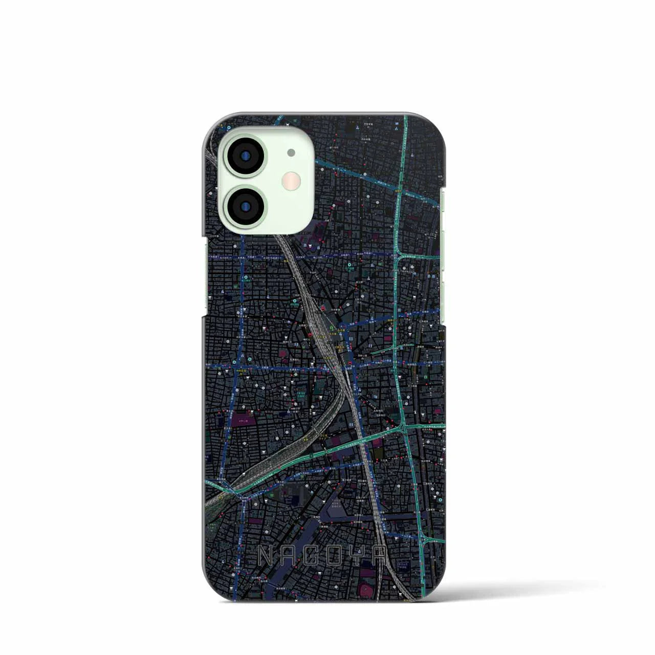 【名古屋2(愛知県)】地図柄iPhoneケース(バックカバータイプ)