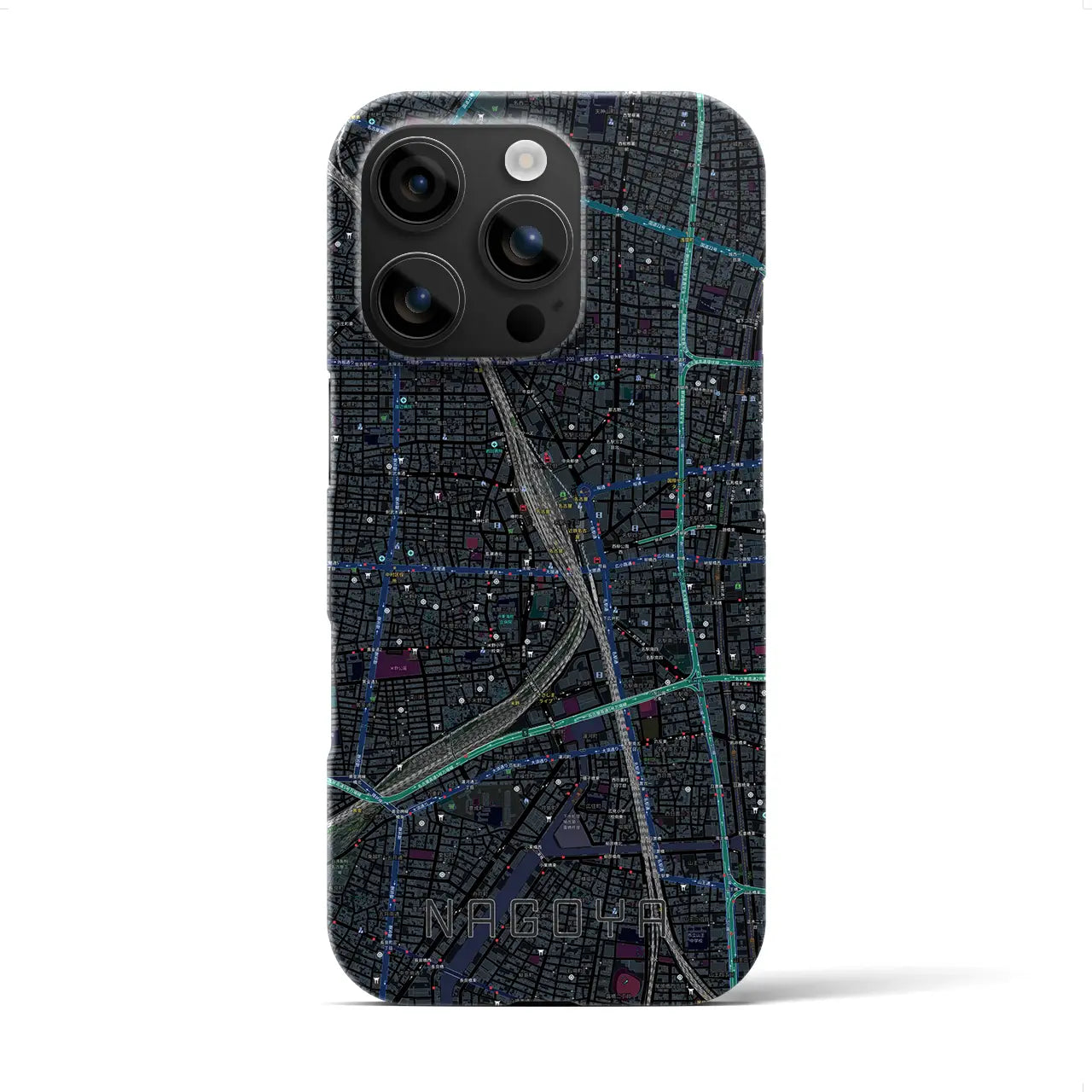 【名古屋2(愛知県)】地図柄iPhoneケース(バックカバータイプ)