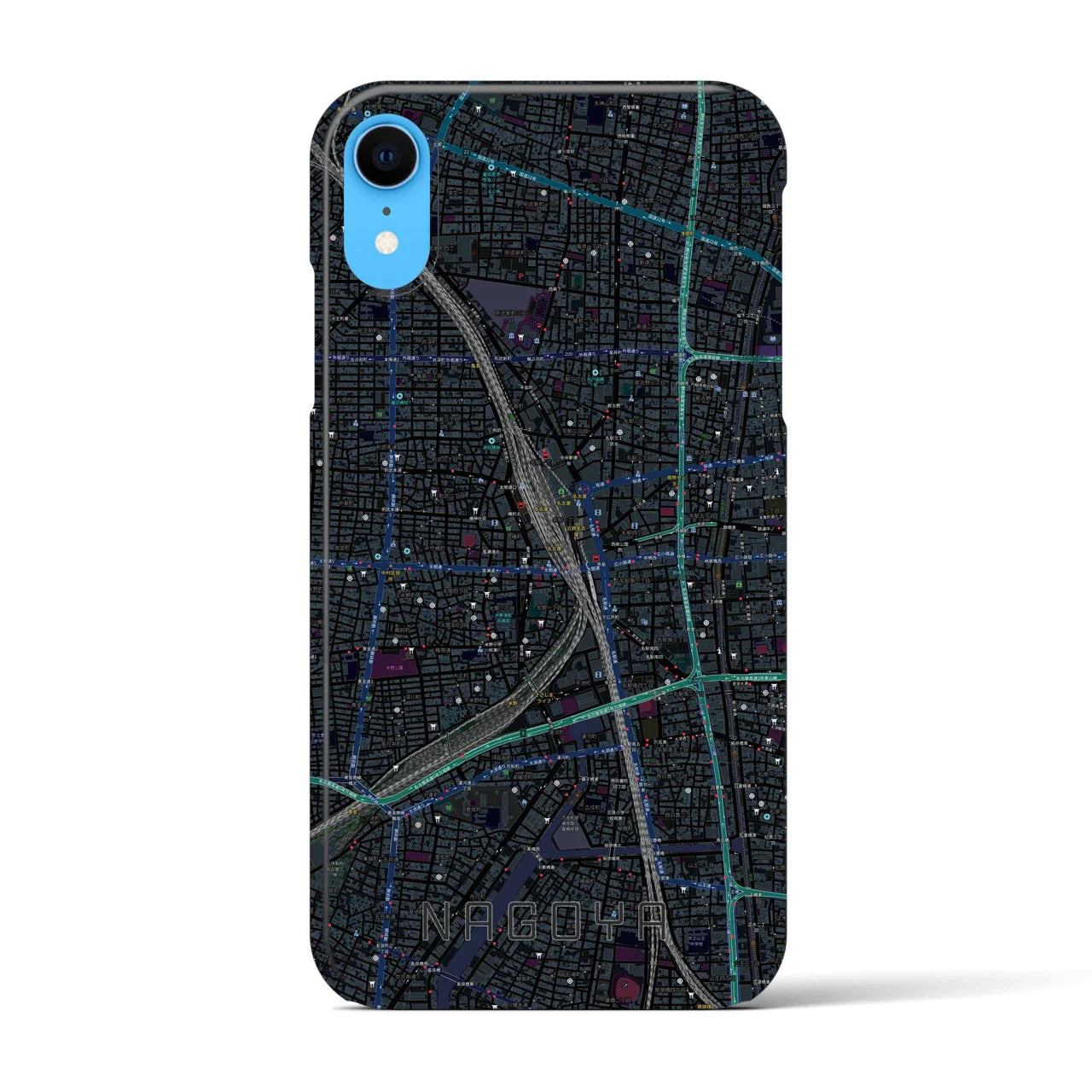 【名古屋2(愛知県)】地図柄iPhoneケース(バックカバータイプ)