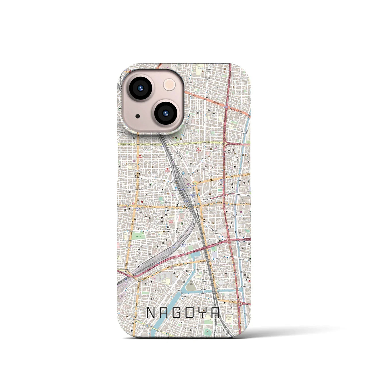 【名古屋2(愛知県)】地図柄iPhoneケース(バックカバータイプ)
