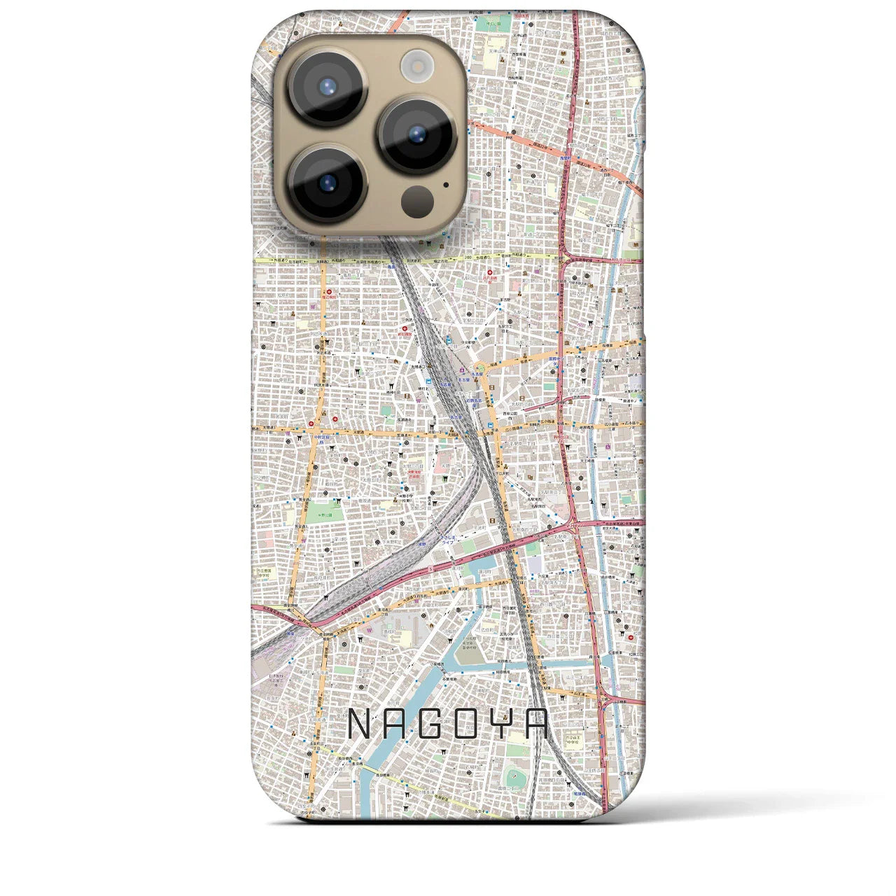 【名古屋2(愛知県)】地図柄iPhoneケース(バックカバータイプ)