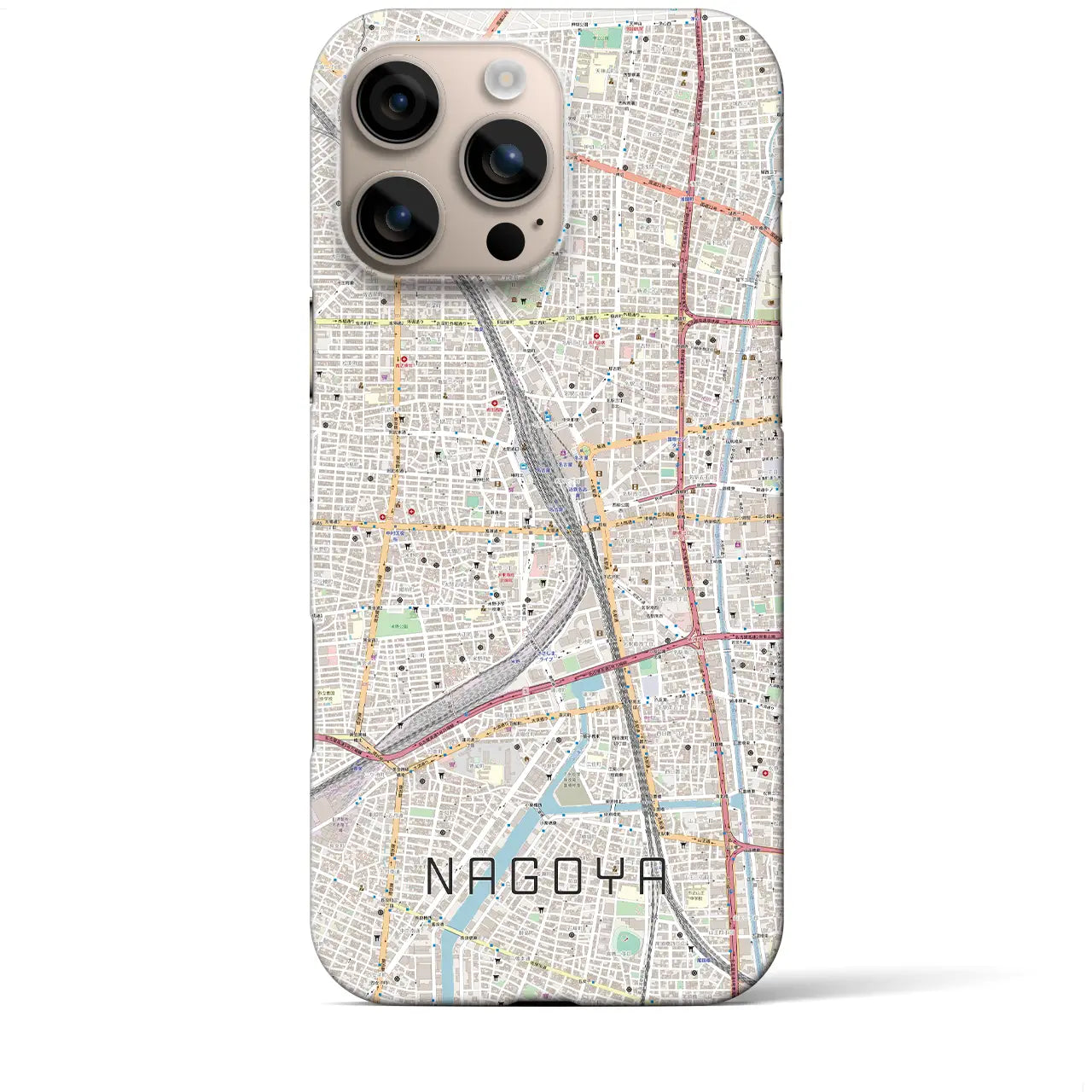 【名古屋2(愛知県)】地図柄iPhoneケース(バックカバータイプ)