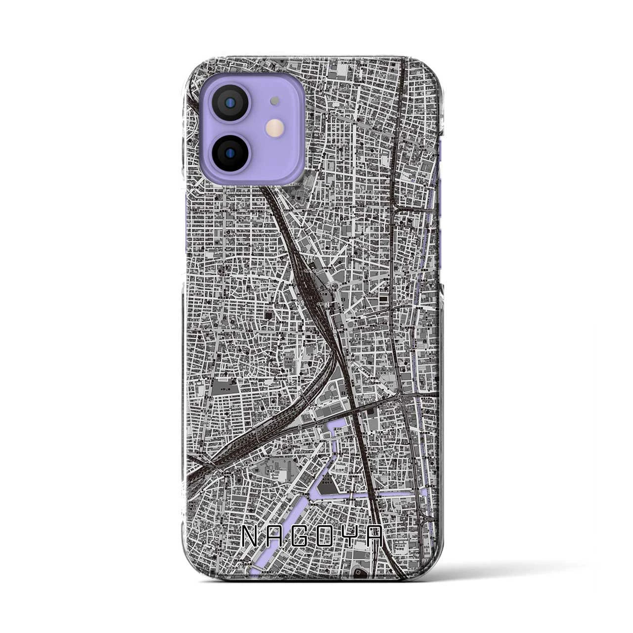 【名古屋2(愛知県)】地図柄iPhoneケース(クリアタイプ)