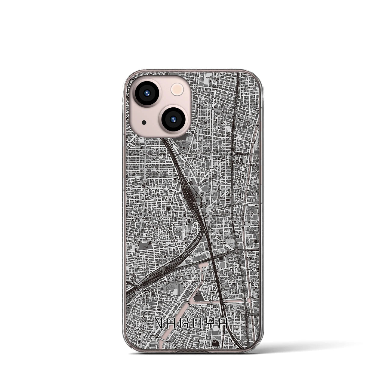 【名古屋2(愛知県)】地図柄iPhoneケース(クリアタイプ)