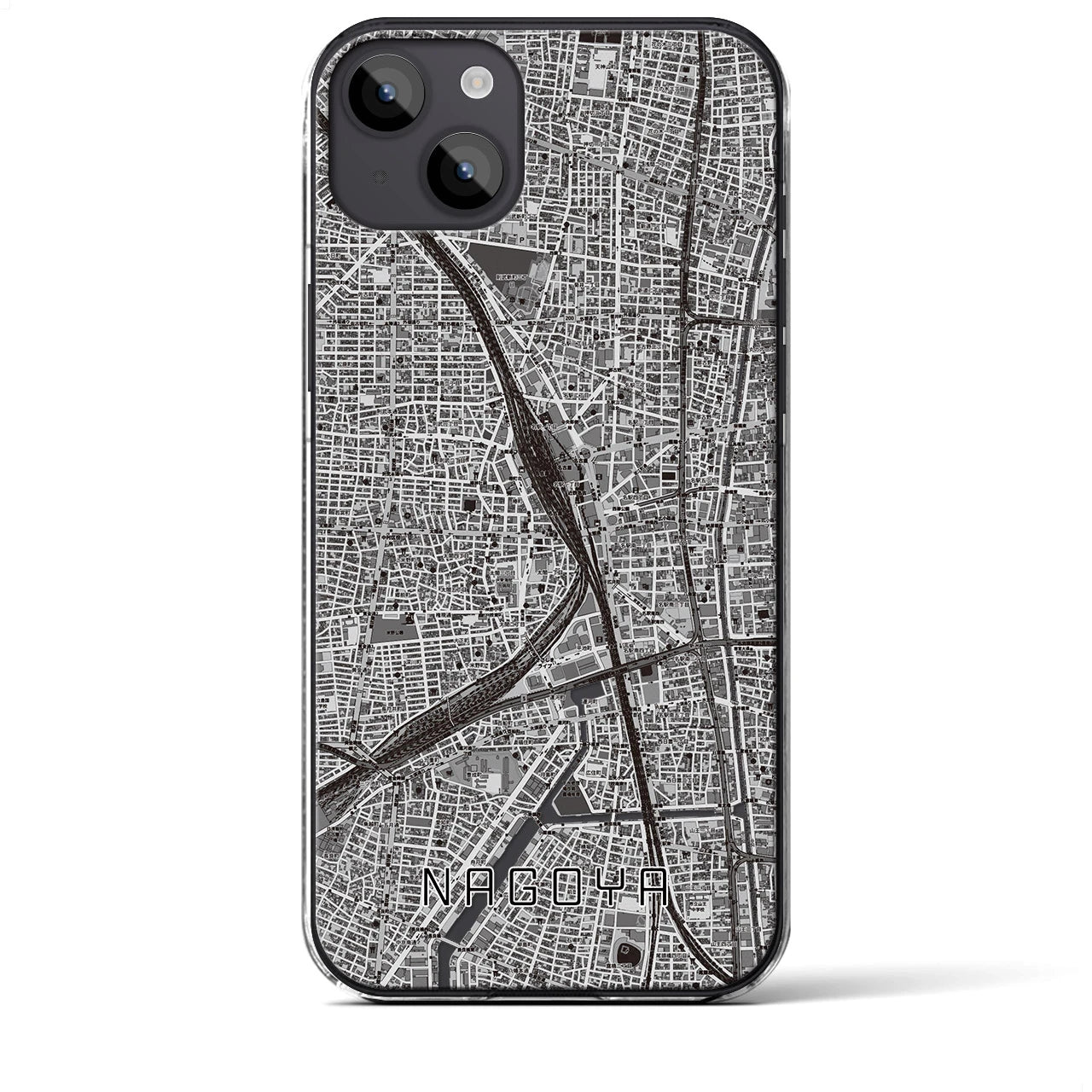 【名古屋2(愛知県)】地図柄iPhoneケース(クリアタイプ)