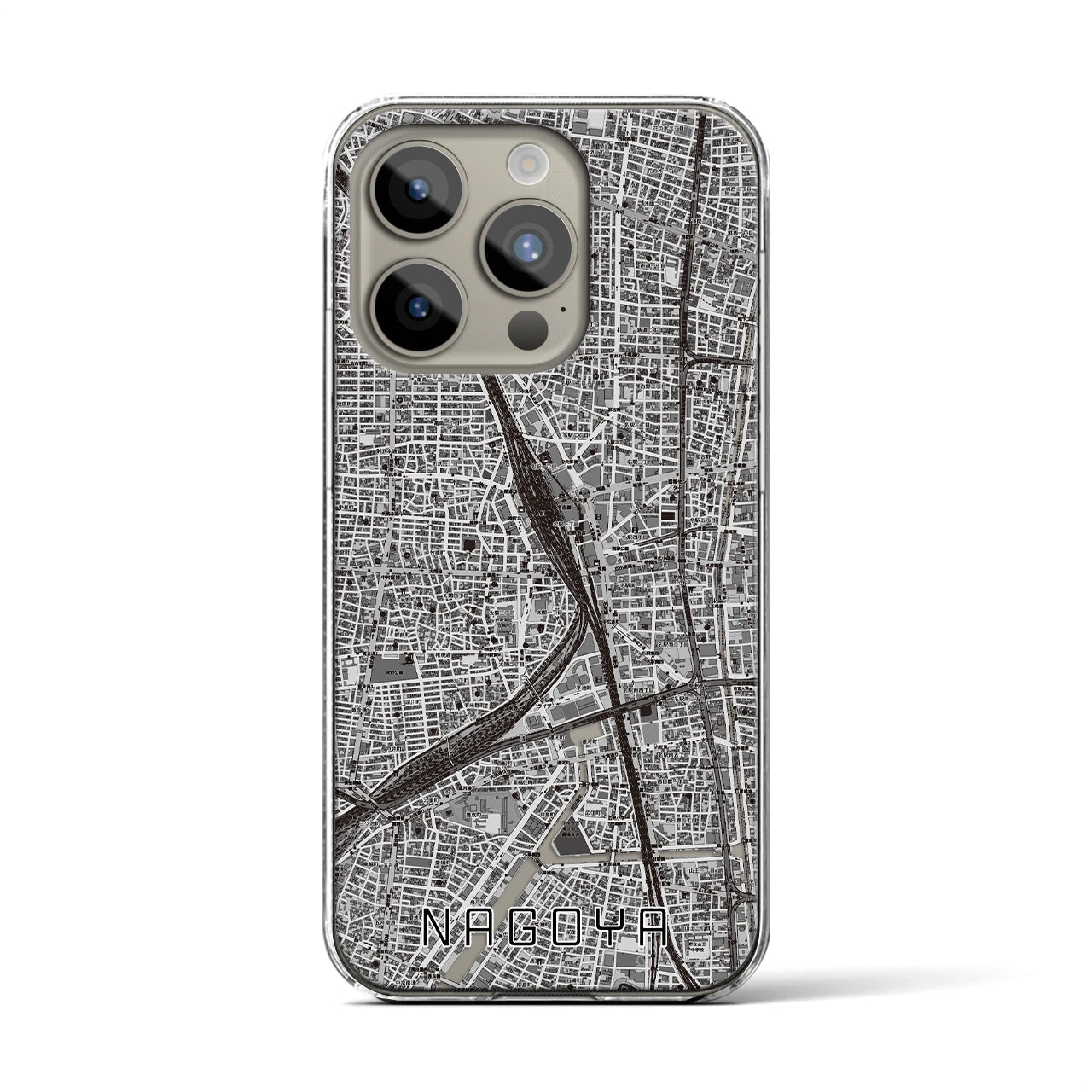 【名古屋2(愛知県)】地図柄iPhoneケース(クリアタイプ)